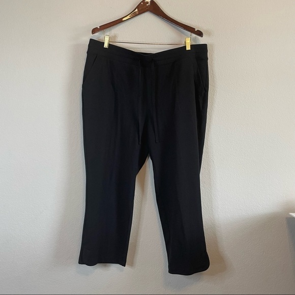 T by Talbots Black Cropped Leggings Pants Size 2XL - Picture 1 of 7
